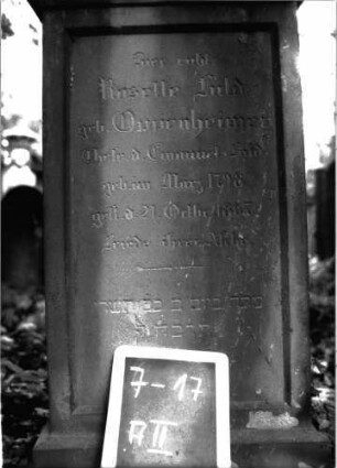Grabstein A II/7/17 (Detailaufnahme)