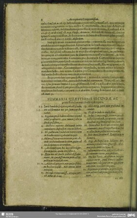Summaria Quaestionis Secundae Ac primi Fundamenti Archiepiscopalis