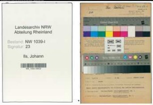 Entnazifizierung Johann Ils , geb. 13.11.1891 (Bahnbeamter)