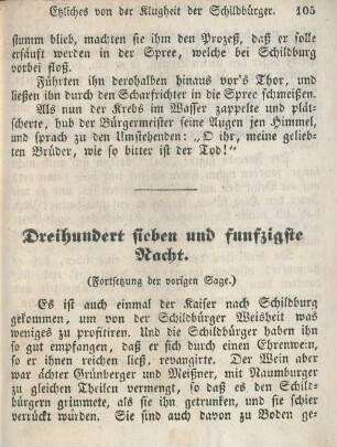 Dreihundert sieben und funfzigste Nacht