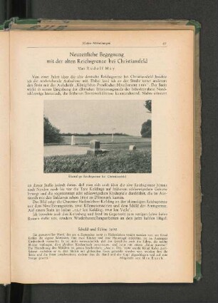 Ehemalige Reichsgrenze bei Christiansfeld