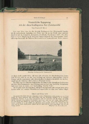 Ehemalige Reichsgrenze bei Christiansfeld