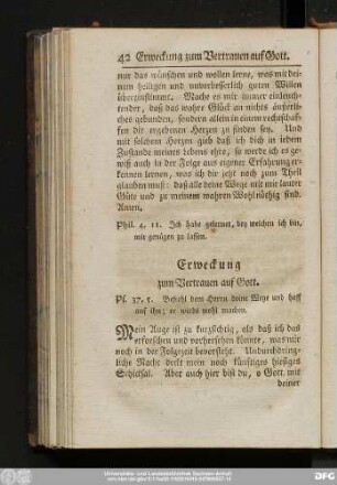 [15)] Erweckung zum Vertrauen auf Gott.