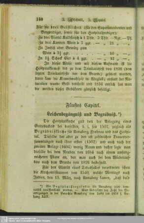 Fünftes Capitel. Leichenbegängniß und Begräbniß