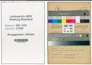 Entnazifizierung Wilhelm Brueggemann , geb. 08.03.1920 ()