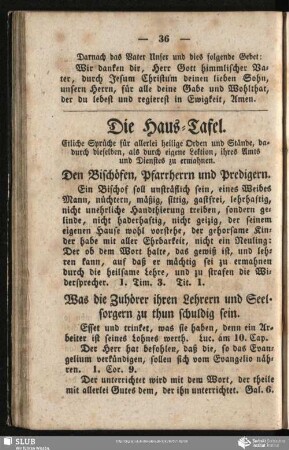 Die Haus-Tafel