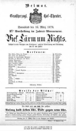 Viel Lärm um Nichts