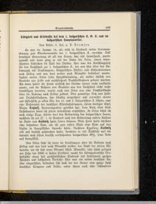 Tätigkeit und Erlebnisse bei dem 1. bulgarischen A. O. K. und im bulgarischen Hauptquartier