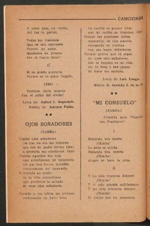 Ojos soñadores : (Zamba)