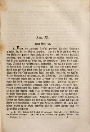 Des P. Cornelius Tacitus Werke, 5. Der Annalen 11. bis 13. Buch