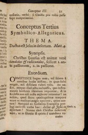 31-39, Conceptus Tertius. Symbolico-Allegoricus.