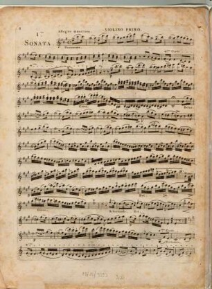 Trois sonates pour le violon avec accompagnement de violon : oeuvre 9me