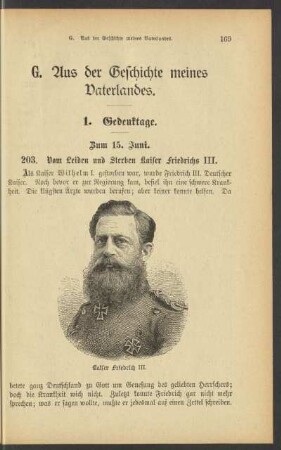 G. Aus der Geschichte meines Vaterlandes