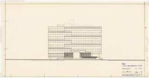 Technische Universität Berlin Technische Chemie (Franz-Fischer-Bau): Westansicht, 1:200