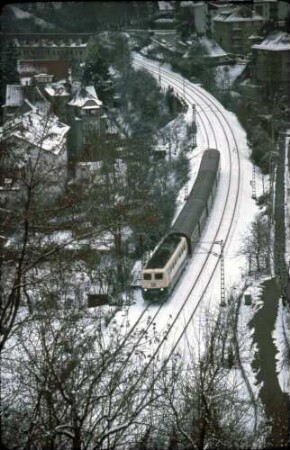 Gäubahn Stuttgart Nord Herdwegdamm Lok 110 Eilzug FDS-S B4yg-Wagen