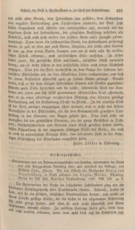 123-133 Kirchengeschichte