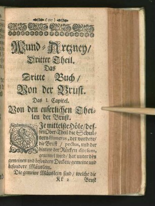 Das Dritte Buch/ Von der Brust.