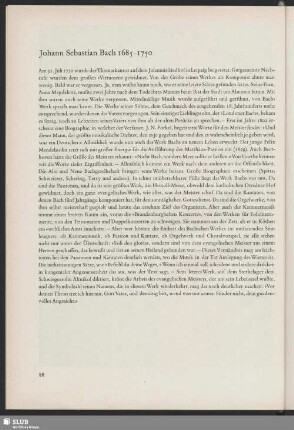 Johann Sebastian Bach 1685-1750