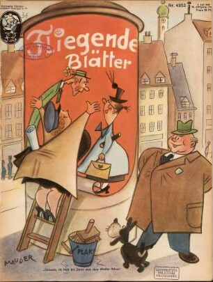 "Fräulein, ich bleibe bei Ihnen auch ohne Kleister kleben!"