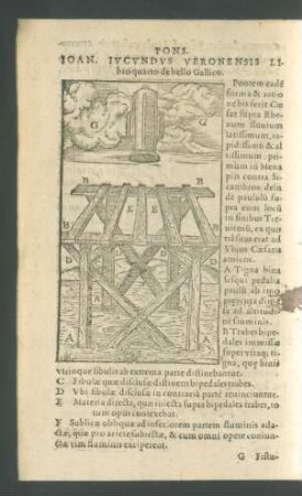 Pons. Ioan. Iucundus Veronensis Libro quarto de bello Gallico.