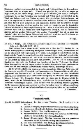 64, VII. Vereinschronik