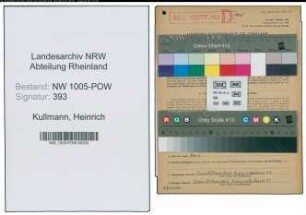 Entnazifizierung Heinrich Kullmann , geb. 22.01.1902 (Walzwerkarbeiter)