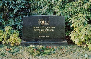 Hamburger Straße: Friedhof: Grabstein Zingelmann