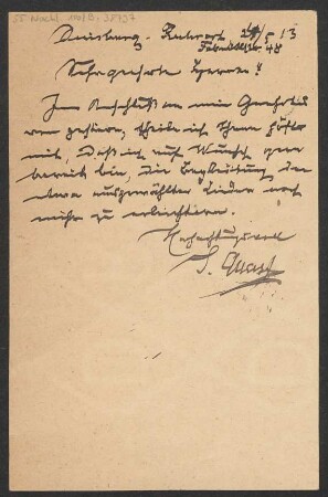 Brief an B. Schott's Söhne : 24.05.1913