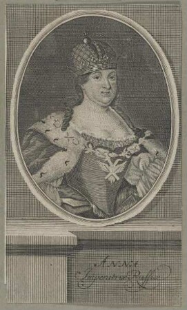 Bildnis der Anna Iwanowna, Zarin von Russland