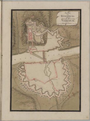 Plan von Würtzburg sambt dem Schlos und Vestung Marienberg