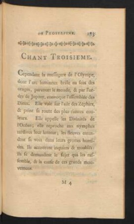 Chant Troisieme.