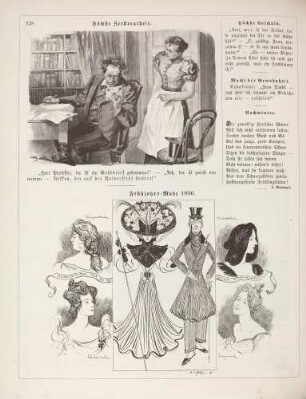 "Höchste Zerstreutheit" "Frühjahrs-Mode 1896"