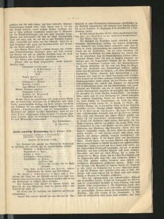 Zweite ordentliche Versammlung am 5. Februar 1884