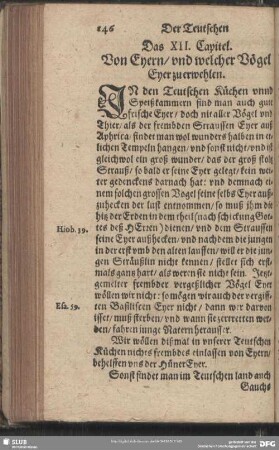 Das XII. Capitel. Von Eyern, und welcher Vögel Eyer zu erwehlen