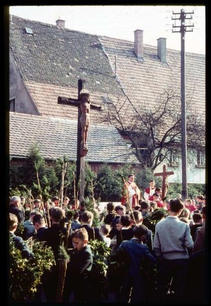 Palmenweihe am Palmsonntag in Elzach