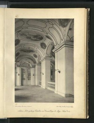 Schloss Ludwigsburg. Corridor im Neuen Corps de Logis (Westl. Teil)