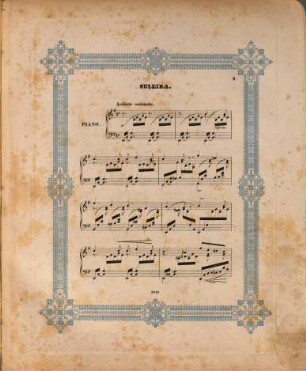 Mendelssohn's Lieder : für das Pianoforte übertragen. 6, Winterlied. Suleika