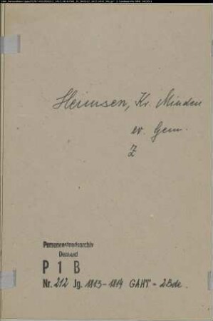 Zivilstandsregister der evangelischen Gemeinde Heimsen, Kreis Minden (GAHT 1813-1814) (Gemeinde: Evangelische Gemeinde Heimsen)