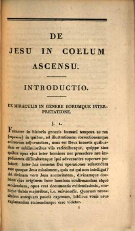 De Jesu in coelum ascensu : commentatio theologica