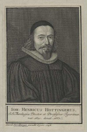 Bildnis des Ioh. Henricus Hottingerus