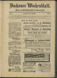 Buchauer Wochenblatt