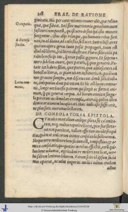 De Consolatoria Epistola