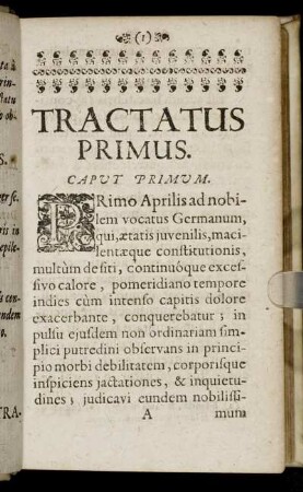 Tractatus Primus.