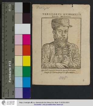 Theodorvs Zvingervs Basil. Medicvs