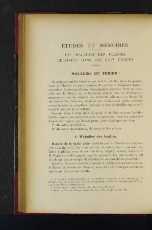 Études Et Mémoires.