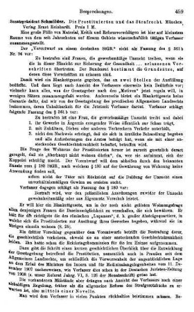 459-460, Schmölder. Die Prostituierten und das Strafrecht