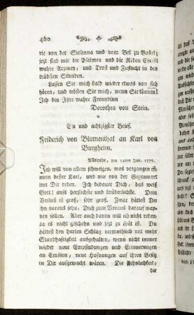 Ein und achtzigster Brief. - Drey und neunzigster Brief.