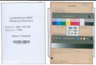 Entnazifizierung Friedrich Braun , geb. 31.07.1890 (Rektor)