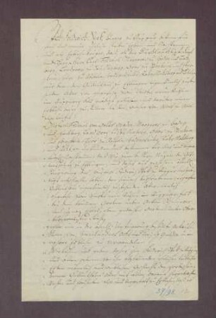 Erblehenrevers des Friedrich Speck über einen Spitalacker auf Ettlinger Gemarkung