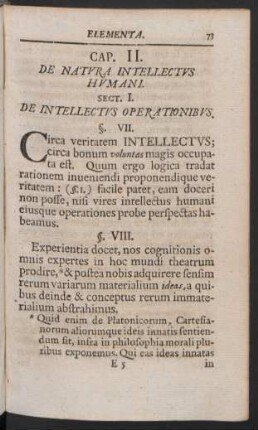 Cap. II. De Natura Intellectus Humani